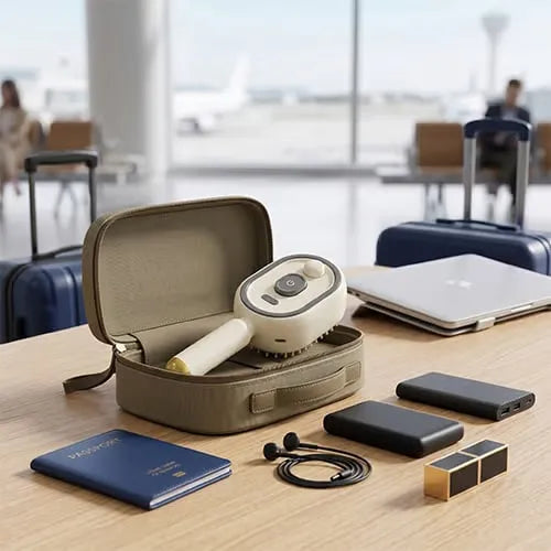 Mistglide Brush packed for work or travel