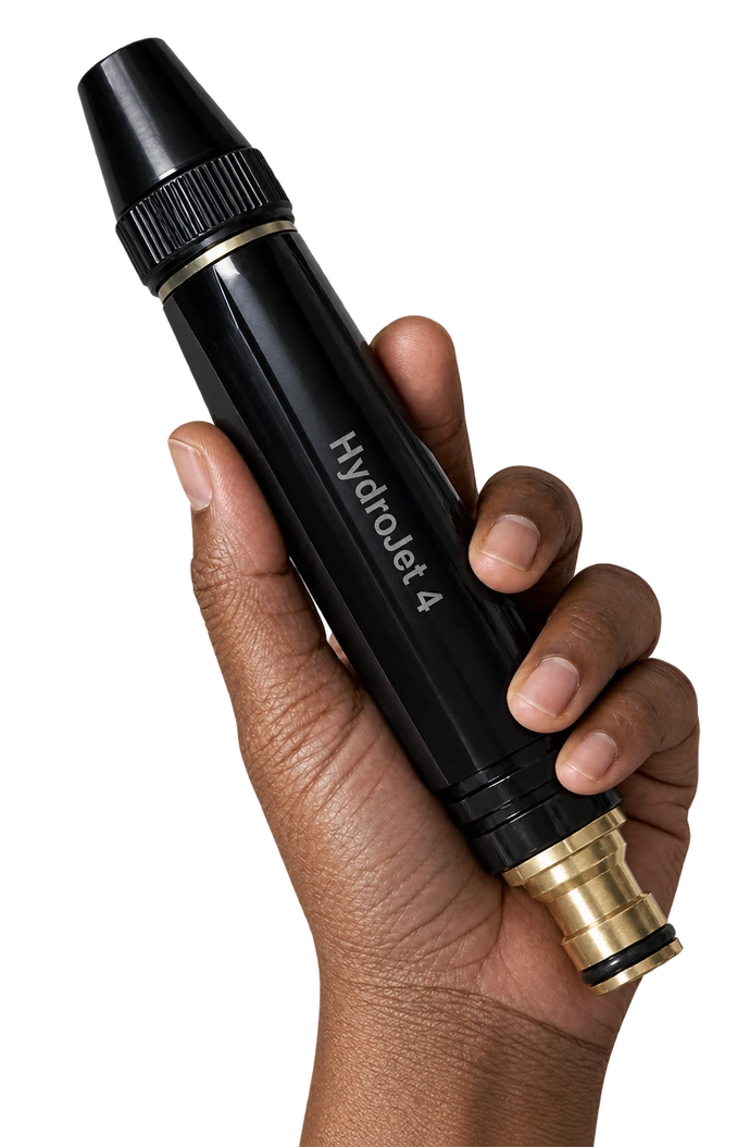 La lance HydroJet tenue en main