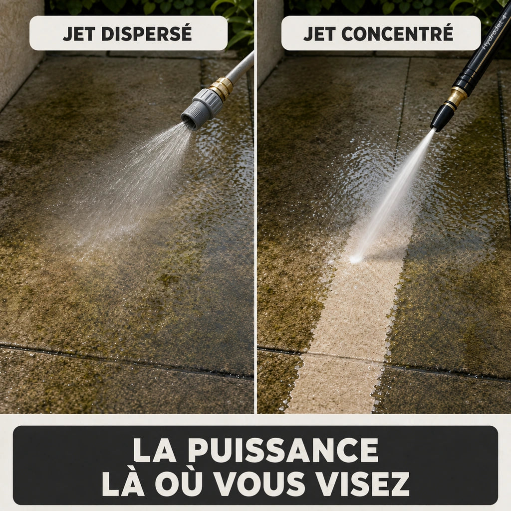 Jet dispersé et jet ciblé