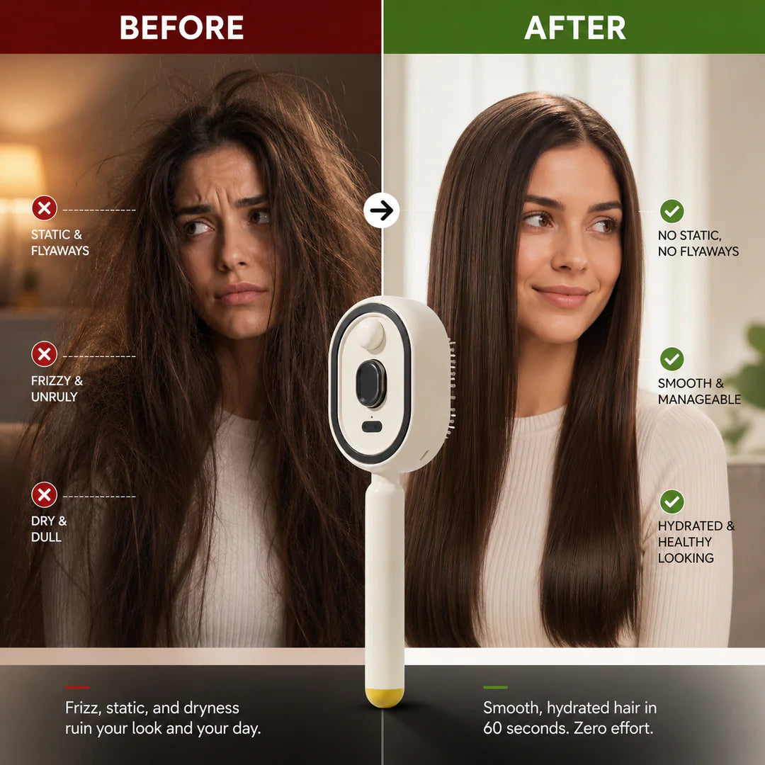 Before and after result using Mistglide Brush